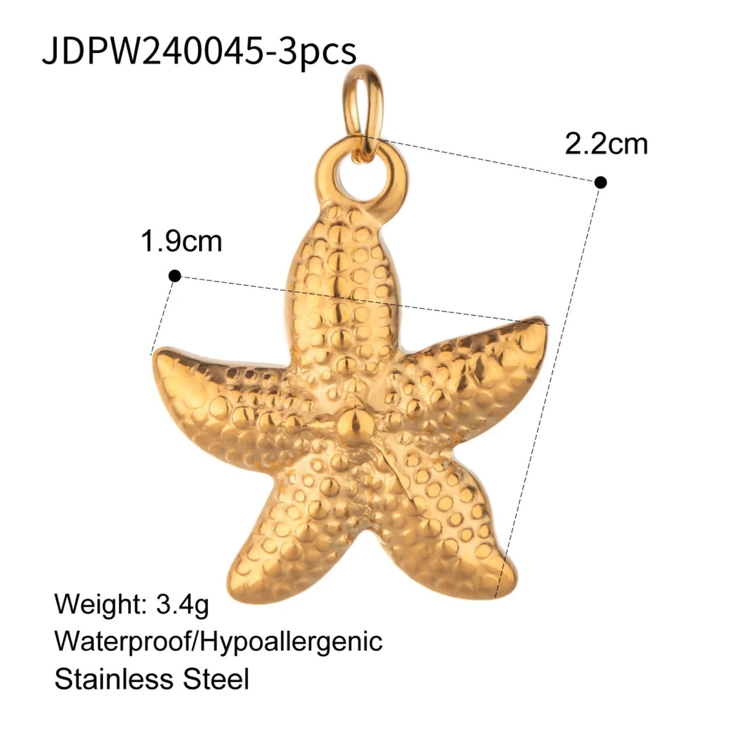 Fashion Minimalist Star Summer Ocean Wind Starfish Shell Pendant