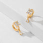 Popular Fashion Earrings Copper-plated Gold