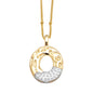Two-tone 26 English Letters Pendant Necklace Gold-plated Collarbone Necklace